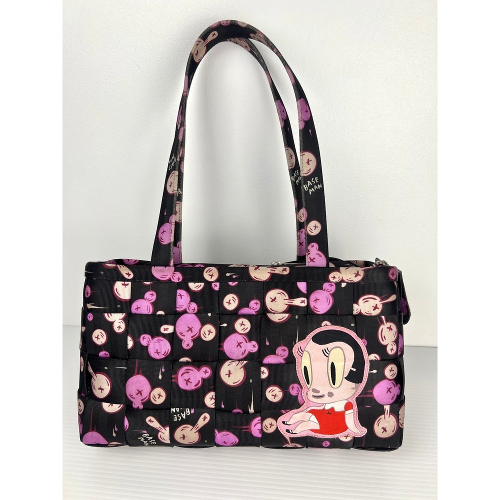 Harveys Seatbelt Bag Artist Series Gary Baseman Betty Boop Pink Blk Tote Satchel